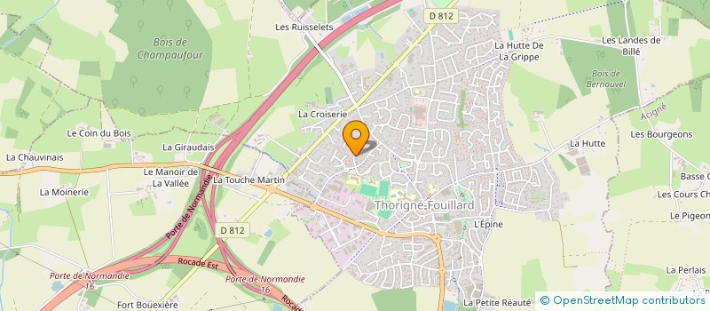 localisation de l'entreprise TY' ALYSS COUTURE ET CREATION  THORIGNE-FOUILLARD