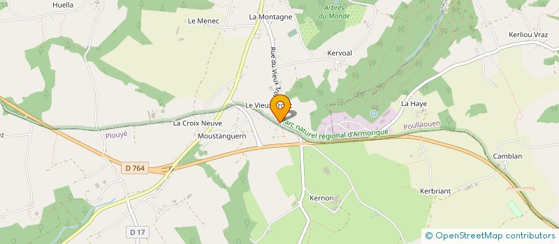 localisation de l'entreprise TY AN EOL  HUELGOAT