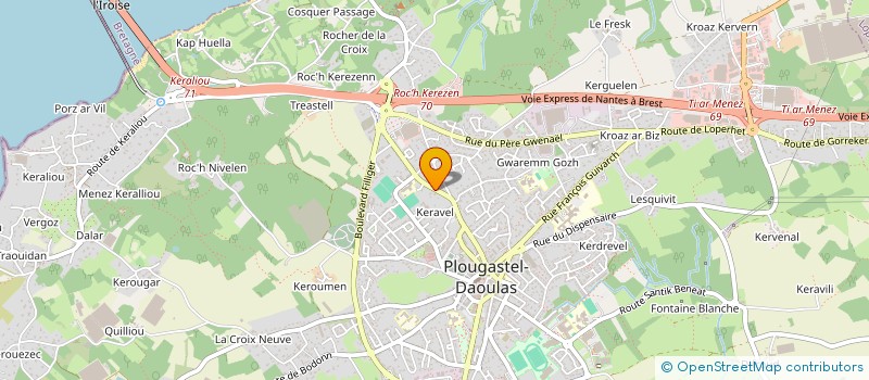 localisation de l'entreprise TY AN EUVRAD  PLOUGASTEL-DAOULAS