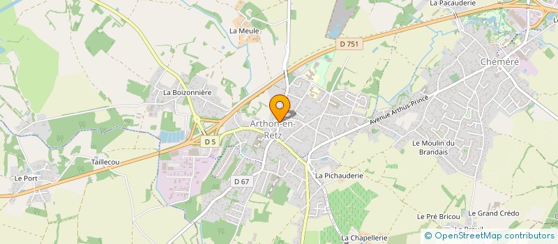 localisation de l'entreprise TY ARVAN  CHAUMES-EN-RETZ