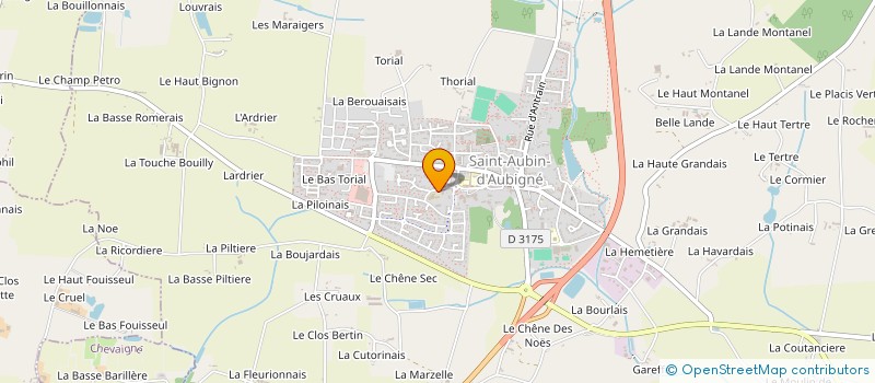 localisation de l'entreprise TY AUBINOISE  SAINT-AUBIN-D'AUBIGNE