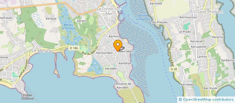 localisation de l'entreprise TY AVEL MOR  LA TRINITE-SUR-MER