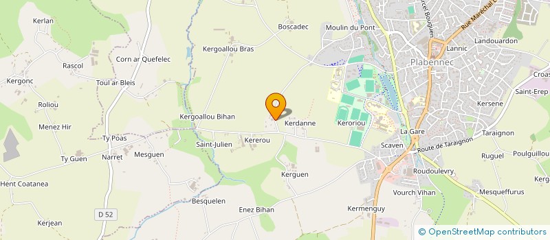 localisation de l'entreprise TY AVEL VOR  PLABENNEC