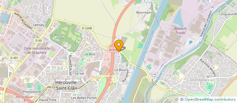 localisation de l'entreprise TY BATIMENT à HEROUVILLE-SAINT-CLAIR