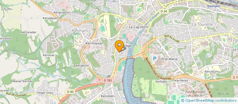 localisation de l'entreprise TY BERNIK à QUIMPER