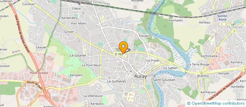 localisation de l'entreprise TY'BOTH à AURAY