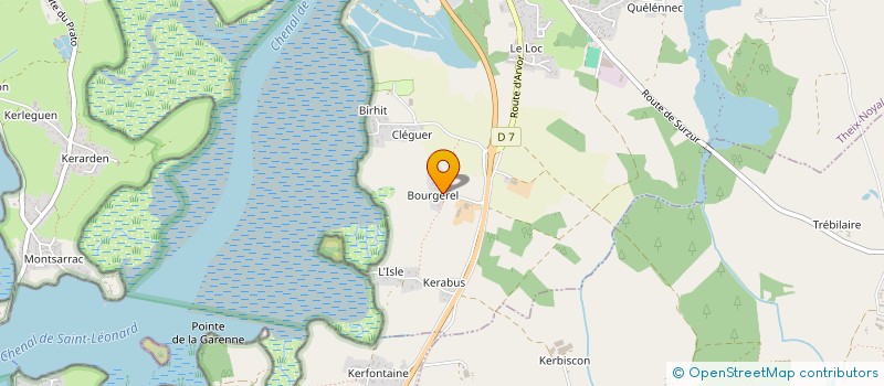 localisation de l'entreprise TY-BOURJEREL  THEIX-NOYALO