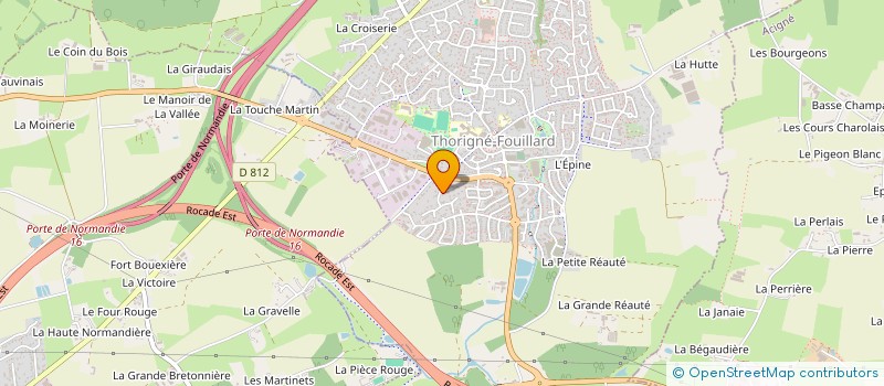 localisation de l'entreprise TY BRAZ  THORIGNE-FOUILLARD