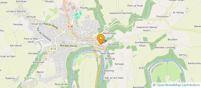 localisation de l'entreprise TY BREIZH  CHATEAUNEUF-DU-FAOU