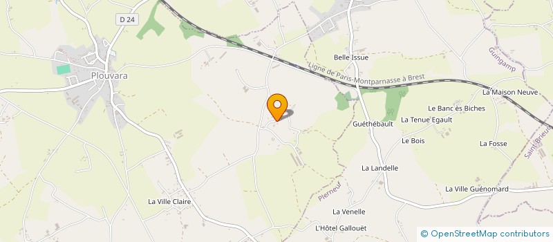 localisation de l'entreprise TY BREIZH  PLOUVARA