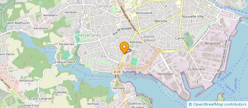 localisation de l'entreprise TY BUGALE  LORIENT