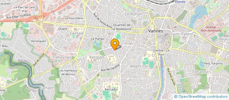 localisation de l'entreprise TY BUGEL à VANNES