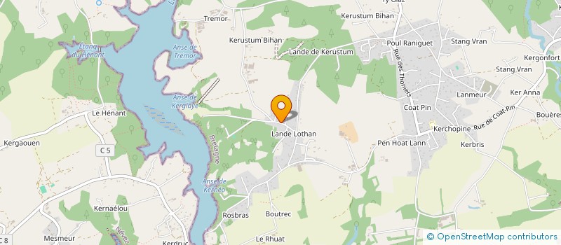 localisation de l'entreprise TY-CALMES  RIEC-SUR-BELON