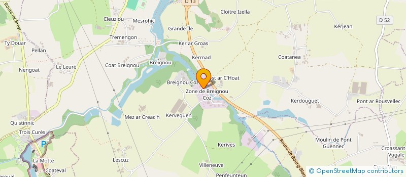 localisation de l'entreprise TY CARRELAGE  BOURG-BLANC