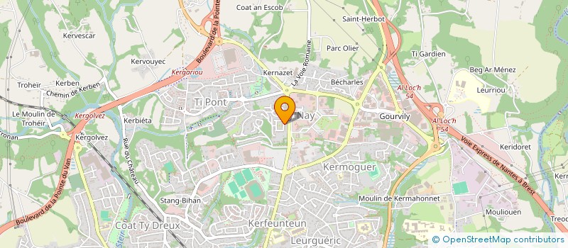 localisation de l'entreprise TY CATCH IMPRO à QUIMPER