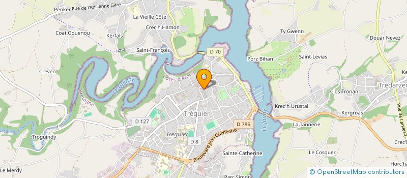 localisation de l'entreprise TY CAVERN  TREGUIER