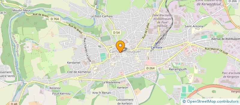 localisation de l'entreprise TY CHAUSSOEUR à CARHAIX-PLOUGUER
