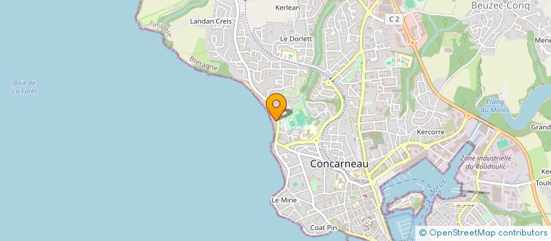 localisation de l'entreprise TY CHUPEN  CONCARNEAU