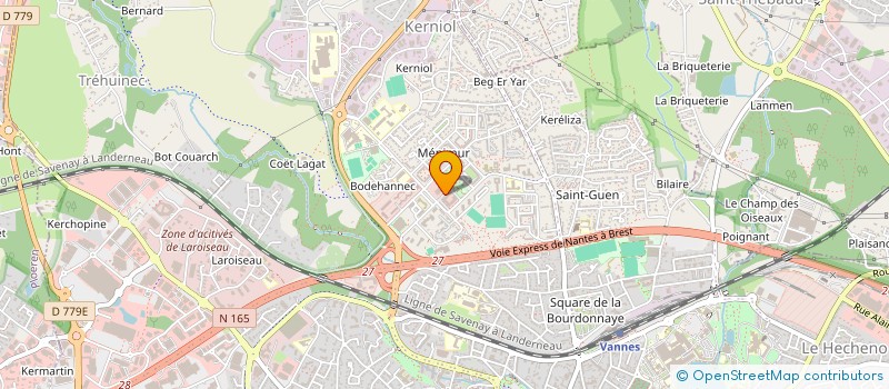 localisation de l'entreprise TY-COLIBRI à VANNES