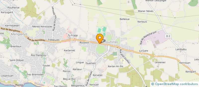 localisation de l'entreprise TY-COZ  PLOUHINEC