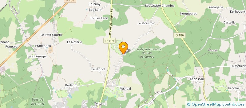 localisation de l'entreprise TY DEJ  CARNAC