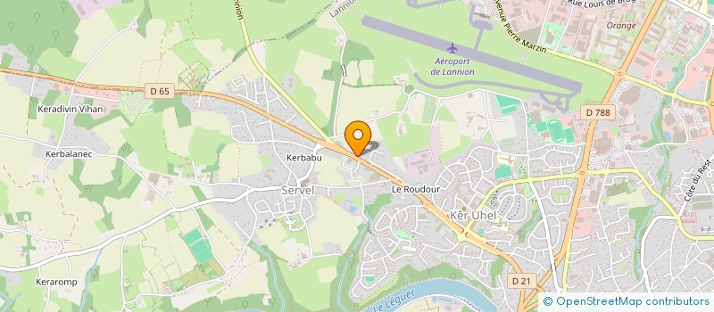 localisation de l'entreprise TY DENMAT  LANNION