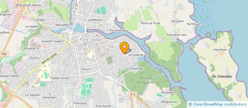 localisation de l'entreprise TY DENTOUR  PONT L ABBE