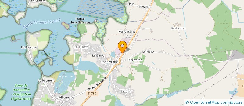 localisation de l'entreprise TY DETENTE  LE HEZO