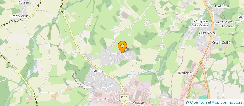 localisation de l'entreprise TY DJO BOUCHERIE à LANNION