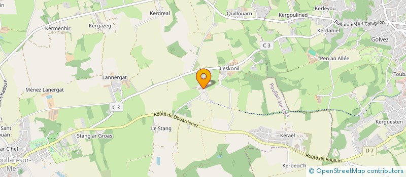 localisation de l'entreprise TY DOUAR  POULLAN-SUR-MER