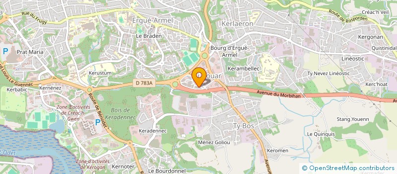 localisation de l'entreprise TY DOUAR DISTRIBUTION à QUIMPER