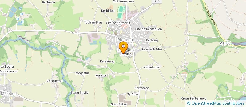 localisation de l'entreprise TY FEUILLET  PLOUENAN