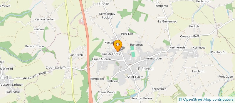 localisation de l'entreprise TY FLO  PLEHEDEL