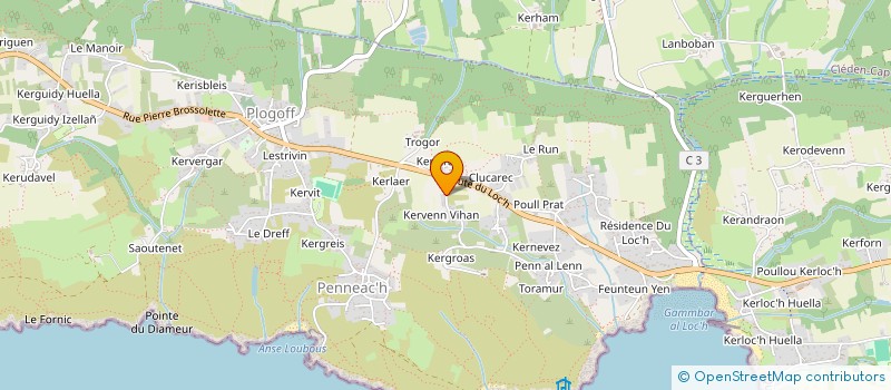 localisation de l'entreprise TY FLOCH  PLOGOFF