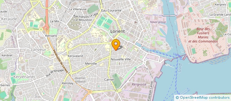 localisation de l'entreprise TY FLOT  LORIENT