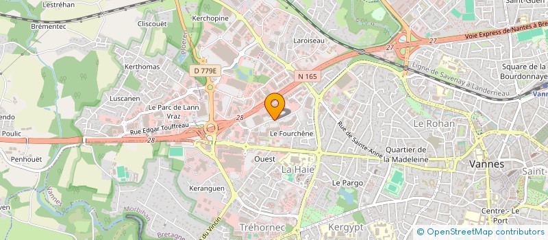 localisation de l'entreprise TY FOCH à VANNES