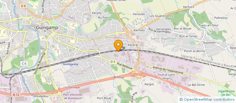 localisation de l'entreprise TY GABANDRO  PLOUMAGOAR