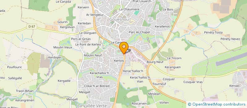 localisation de l'entreprise TY GLADIG  GOUESNOU