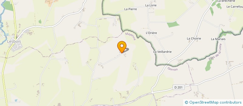 localisation de l'entreprise TY GLAZ  GORRON