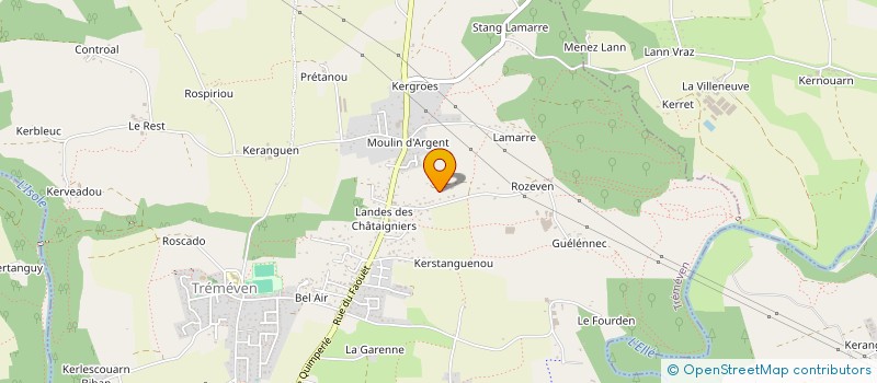 localisation de l'entreprise TY GONES  TREMEVEN