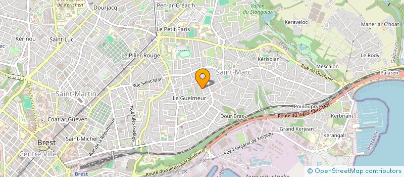 localisation de l'entreprise TY GUILDO  BREST