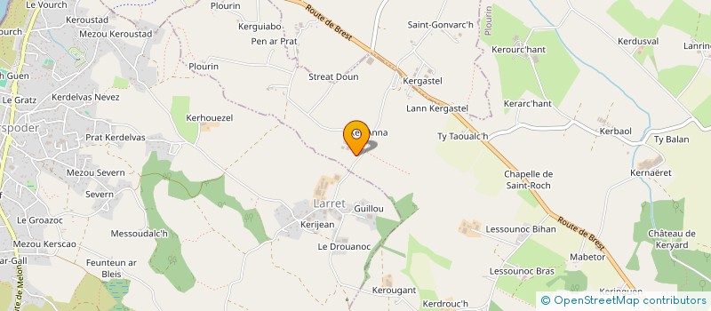 localisation de l'entreprise TY GWEN  PLOURIN