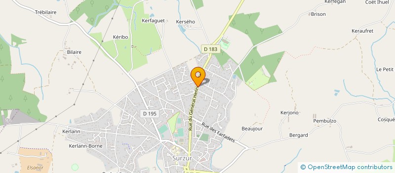 localisation de l'entreprise TY GWEN  SURZUR