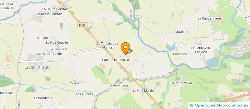 localisation de l'entreprise TY GWEN LJ  TALENSAC