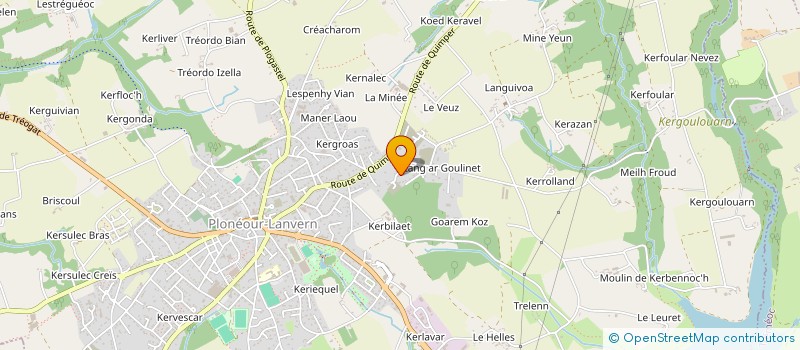 localisation de l'entreprise TY GWEN PAYSAGE à PLONEOUR-LANVERN