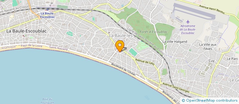localisation de l'entreprise TY GWENN HOTEL à LA BAULE-ESCOUBLAC