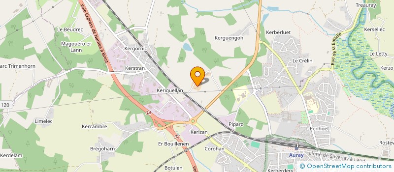 localisation de l'entreprise TY GWERJEZ  BRECH