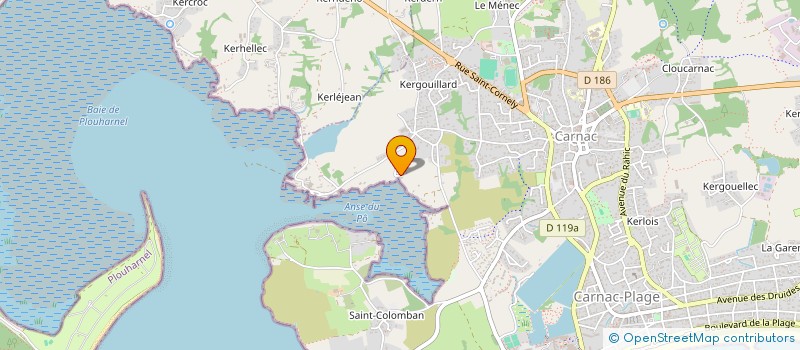 localisation de l'entreprise TY HUIT'RES  CARNAC