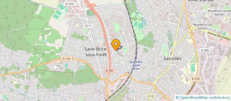 localisation de l'entreprise TY IMMO à SAINT-BRICE-SOUS-FORET