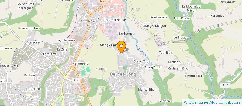 localisation de l'entreprise TY JEAN  CONCARNEAU